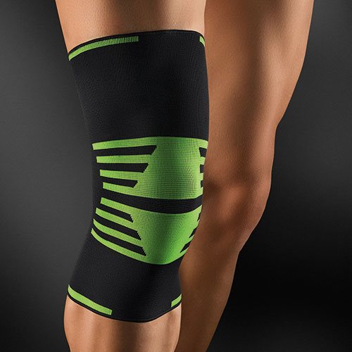 ActiveColor Sports knæstøtte med anatomisk design og skridsikker pasform til sport.