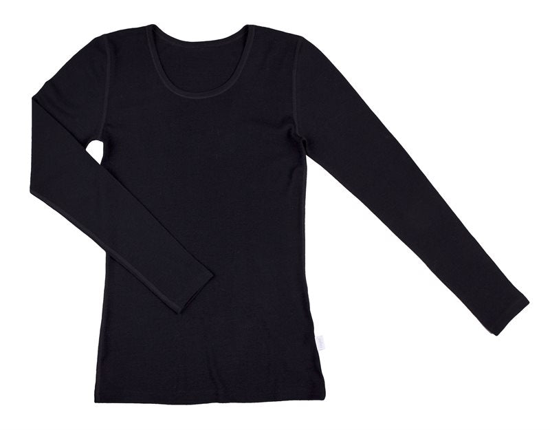 Marie uldundertrøje, en faconsyet undertrøje med lange ærmer og 100% Woolmark uld.