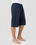 Shorts med lynlås i begge sider, i bomuld/elastan. Fås i mørkeblå, sort og grå.