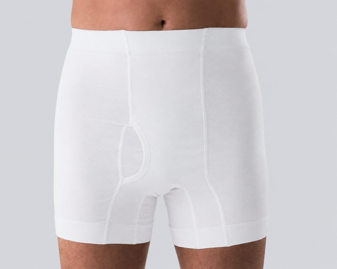Corsinel komfort boxershorts til herrer i polyamid/elastan, fås i beige, hvid og sort.